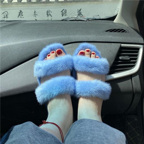 slippers women's sandals in 2021 simple and elegant two-way laces luxurious mink hair shoes casual flat bottom fluffy, Black
slippers women's sandals in 2021 simple and elegant two-way laces luxurious mink hair shoes casual flat bottom fluffy, Black