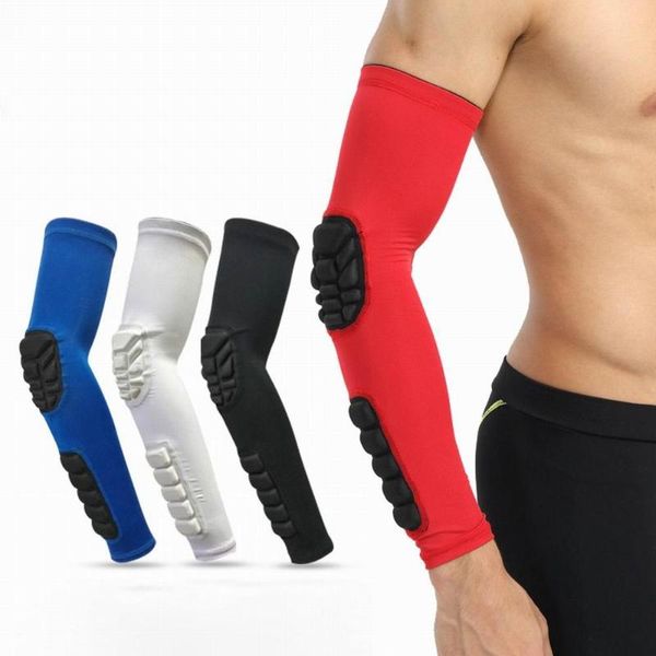 elastic basketball elbow pads arm sleeve crashproof honeycomb support protector guard sport safety & knee, Black;gray
elastic basketball elbow pads arm sleeve crashproof honeycomb support protector guard sport safety & knee, Black;gray