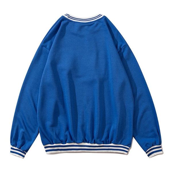 men's hoodies & sweatshirts letter embroidery mens autumn casual simple loose streetwear crew neck long sleeve pullover men, Black 
men's hoodies & sweatshirts letter embroidery mens autumn casual simple loose streetwear crew neck long sleeve pullover men, Black
