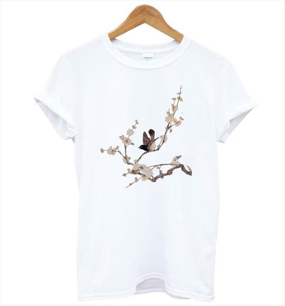 flower bird print and mens women cotton casual funny lady girl tee hipster drop ship kt 14, White;black
flower bird print and mens women cotton casual funny lady girl tee hipster drop ship kt 14, White;black