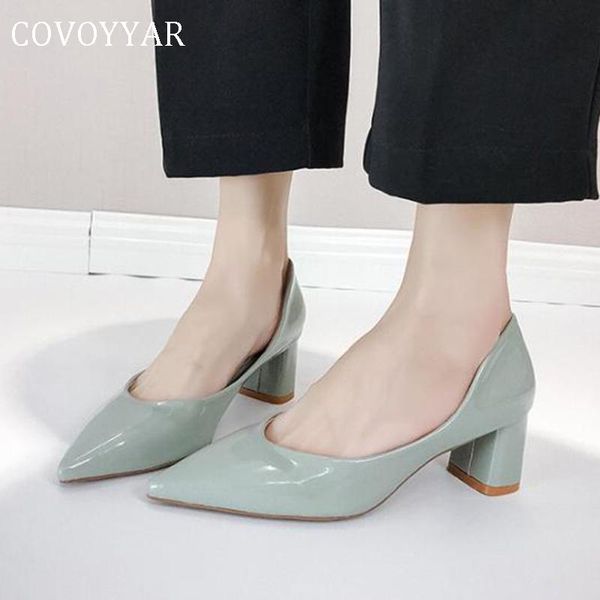 dress shoes covoyyar classic thick heels women pumps pointed toe shallow mouth spring high lady size 40 whh203, Black
dress shoes covoyyar classic thick heels women pumps pointed toe shallow mouth spring high lady size 40 whh203, Black