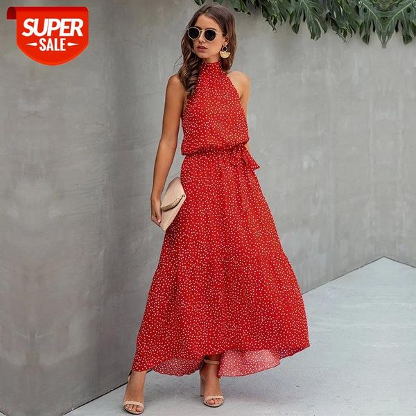 2020 New Fashion Summer Halter Print Dress Women Sleeveless Cotton Print Lace Up Long Dress Streetwear #fU8o, White;black
2020 New Fashion Summer Halter Print Dress Women Sleeveless Cotton Print Lace Up Long Dress Streetwear #fU8o, White;black