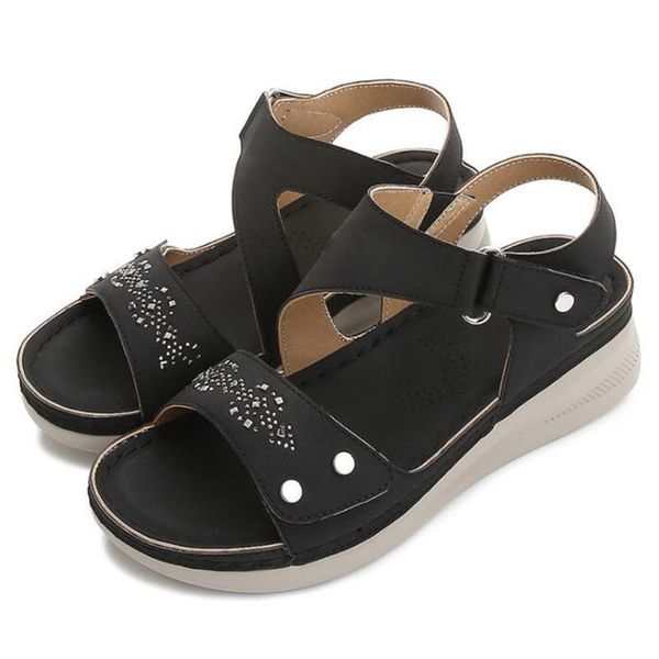 sandals women summers shoes casual platform wedges hook loop ladies fashion retro footwear comfortable female qq303 haio, Black
sandals women summers shoes casual platform wedges hook loop ladies fashion retro footwear comfortable female qq303 haio, Black