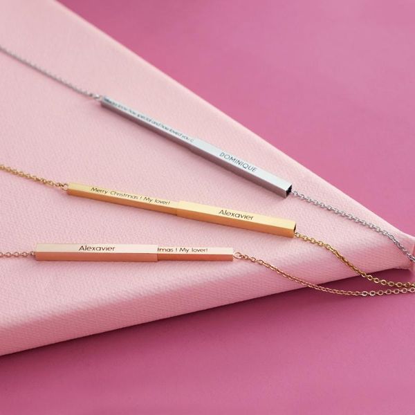 pendant necklaces retractable cuboid necklace fashion stainless steel choker jewelry diy name/words drop yp8054, Silver
pendant necklaces retractable cuboid necklace fashion stainless steel choker jewelry diy name/words drop yp8054, Silver