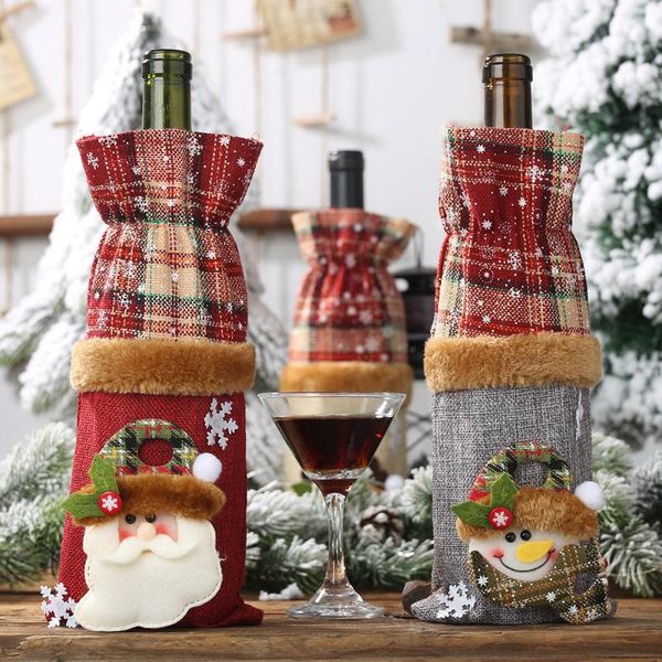christmas decorations merry plaid checked natural jute burlap bags wine champagne cover festive party supplies gift holders home decor
christmas decorations merry plaid checked natural jute burlap bags wine champagne cover festive party supplies gift holders home decor