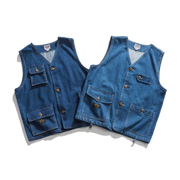 men's vests men denim vest sleeveless jacket, Black;white