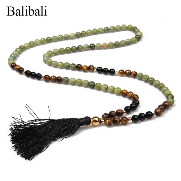 pendant necklaces balibali women vintage necklace handmade mixed natural stone beads tassel & pendants long colar halsband masculina, Silver
pendant necklaces balibali women vintage necklace handmade mixed natural stone beads tassel & pendants long colar halsband masculina, Silver