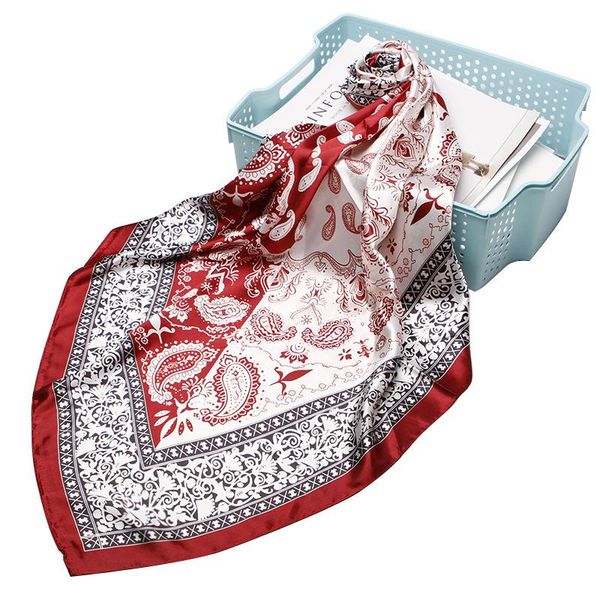 scarves fahsion paisley print hijab scarf for women silk satin head scarfs female 90*90cm square shawls and wraps ladies red, Blue;gray
scarves fahsion paisley print hijab scarf for women silk satin head scarfs female 90*90cm square shawls and wraps ladies red, Blue;gray