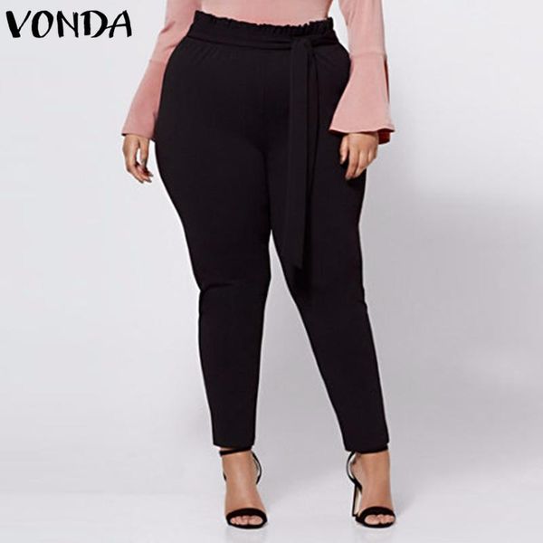 women's pants & capris vonda women vintage harem 2021 autumn plus size female casual high waist elegant trousers oversized solid bottom, Black;white
women's pants & capris vonda women vintage harem 2021 autumn plus size female casual high waist elegant trousers oversized solid bottom, Black;white