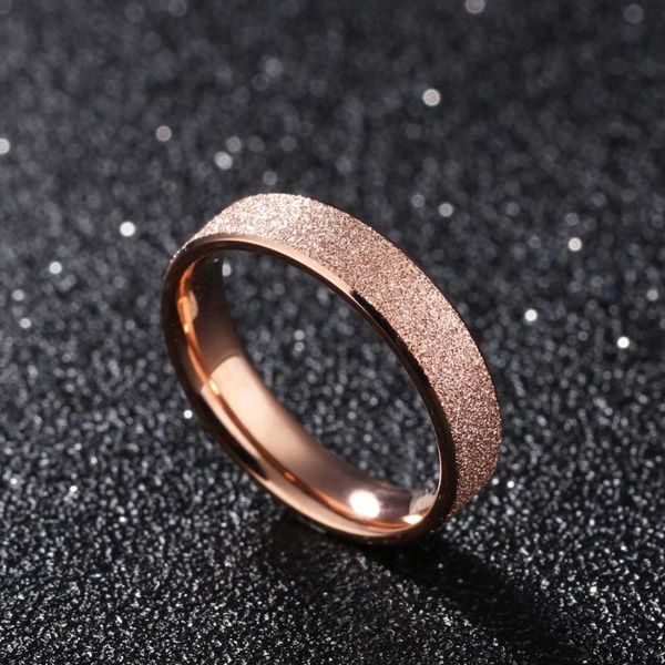 wedding rings vintage 4mm frosted titanium steel ring rose gold engagement jewelry for women never fade anillos mujer, Slivery;golden
wedding rings vintage 4mm frosted titanium steel ring rose gold engagement jewelry for women never fade anillos mujer, Slivery;golden