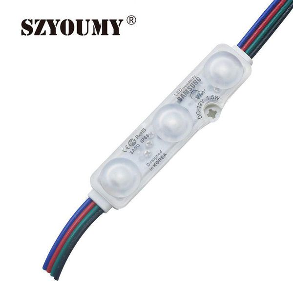 12v rgb injection lens led module 3led 1.5w ip68 waterproof advertising light modules
12v rgb injection lens led module 3led 1.5w ip68 waterproof advertising light modules