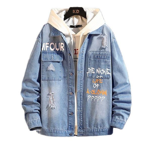 men's jackets fashion men spring classic cotton denim trucker jacket coat autumn outwear solid color ripped unlined jeans, Black;brown
men's jackets fashion men spring classic cotton denim trucker jacket coat autumn outwear solid color ripped unlined jeans, Black;brown