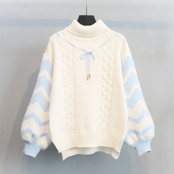 tees women's girls'turtlenecks autumn girl students sweater sweets knitted or crocheted 9nbk, White
tees women's girls'turtlenecks autumn girl students sweater sweets knitted or crocheted 9nbk, White