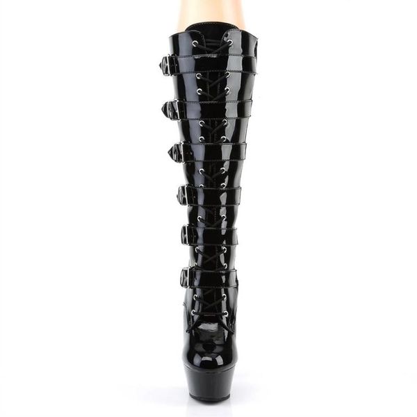 boots fun 15cm high heel thick steel pipe dance bottom waterproof platform belt buckle performance, Black
boots fun 15cm high heel thick steel pipe dance bottom waterproof platform belt buckle performance, Black