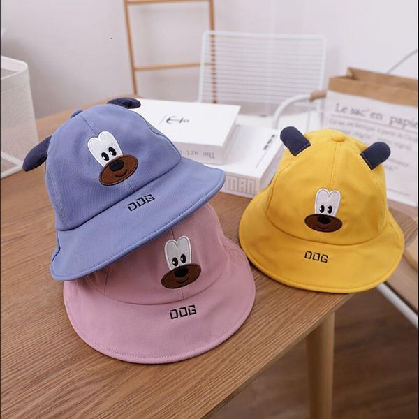 new korean children's lovely design basin hat, Blue;gray