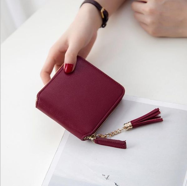 wallets fashion women with tassel pendant charm multi-functional wallet purse fresh pu leather female clutch card holder, Red;black
wallets fashion women with tassel pendant charm multi-functional wallet purse fresh pu leather female clutch card holder, Red;black