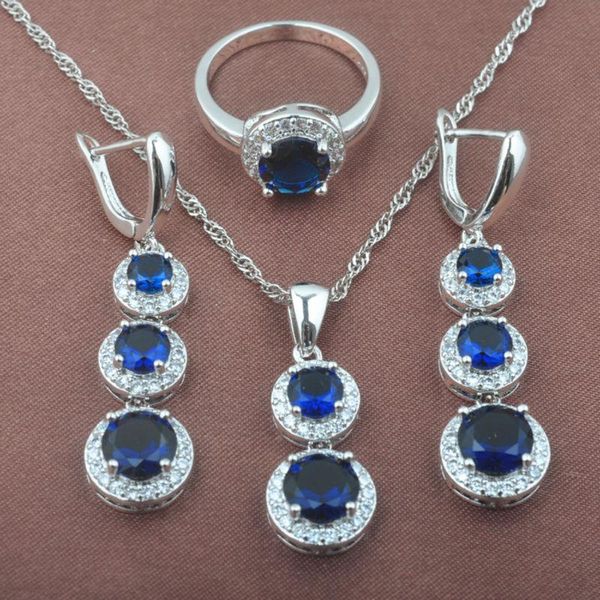 earrings & necklace elegant design blue zirconia cz women's silver color jewelry sets pendant ring tz0492
earrings & necklace elegant design blue zirconia cz women's silver color jewelry sets pendant ring tz0492