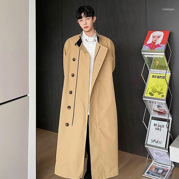 men's trench coats male streetwear vintage loose windbreaker jacket overcoat men retro asymmetric casual stand collar long coat outerwe, Tan;black
men's trench coats male streetwear vintage loose windbreaker jacket overcoat men retro asymmetric casual stand collar long coat outerwe, Tan;black