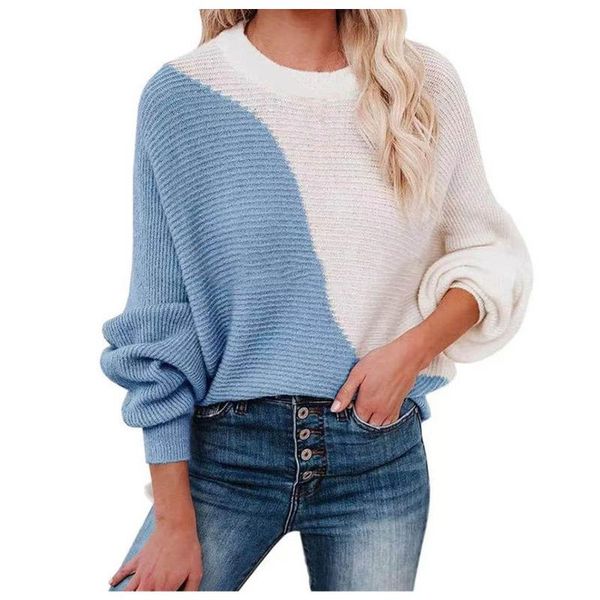 women's sweaters fashion ladies striped sweater fall/winter o-neck long sleeve loose knit pullover patchwork student knitwear, White;black
women's sweaters fashion ladies striped sweater fall/winter o-neck long sleeve loose knit pullover patchwork student knitwear, White;black