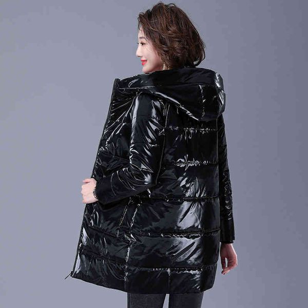 women's hoodie, cotton padded et, thick, windproof rainproof, loose and warm, bright black, novel in winter, 2021
women's hoodie, cotton padded et, thick, windproof rainproof, loose and warm, bright black, novel in winter, 2021