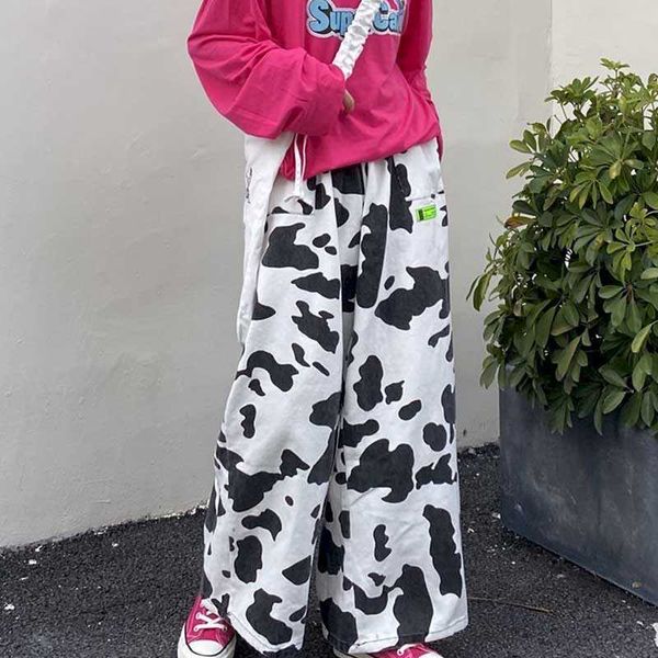 casual wide-leg trousers female student cow harajuku bf wind loose elastic trend autumn korean style comfortab 210526, Black;white
casual wide-leg trousers female student cow harajuku bf wind loose elastic trend autumn korean style comfortab 210526, Black;white