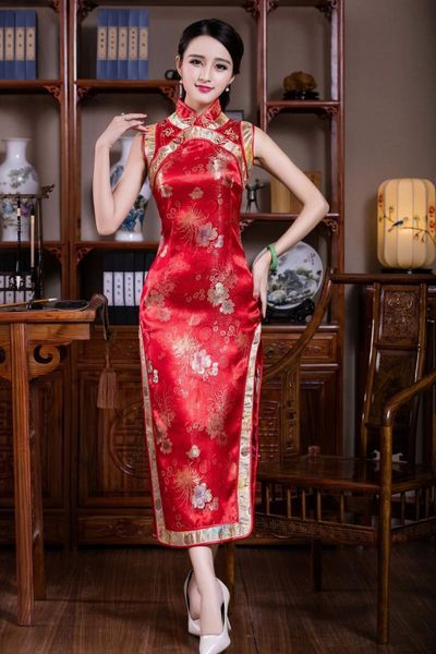 red traditional chinese clothing women's satin polyester long cheongsam qipao dress mujer vestido size s l xl xxl jy025-1 ethnic
red traditional chinese clothing women's satin polyester long cheongsam qipao dress mujer vestido size s l xl xxl jy025-1 ethnic