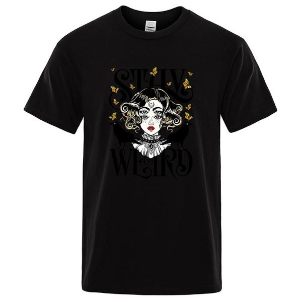 running jerseys stay weird creativity printed mens t shirts oversized crewneck comfortable vintage man t-shirts summer breathable tshir, Black;blue
running jerseys stay weird creativity printed mens t shirts oversized crewneck comfortable vintage man t-shirts summer breathable tshir, Black;blue