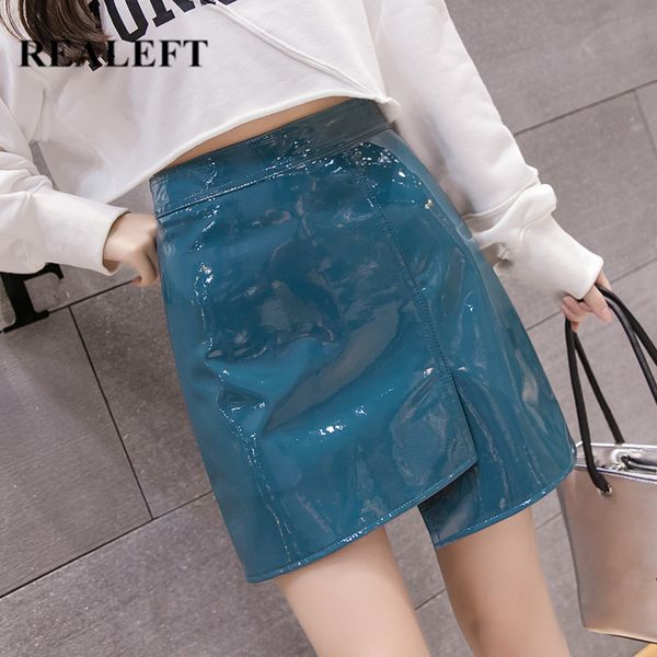 autumn winter shiny pu leather a-line wrap skirts irregular women skater high waist mini female 210428, Black
autumn winter shiny pu leather a-line wrap skirts irregular women skater high waist mini female 210428, Black