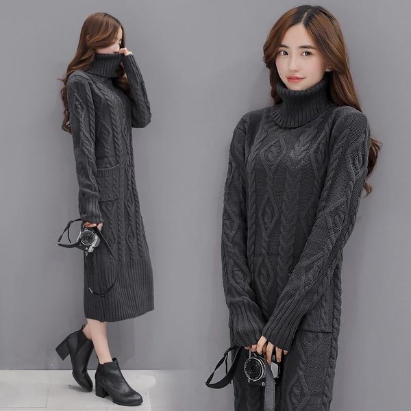 casual dresses autumn winter women fashion knitting sweater pullover dress ladies jumper vintage wool turtlenecks long sleeve plus size, Black;gray
casual dresses autumn winter women fashion knitting sweater pullover dress ladies jumper vintage wool turtlenecks long sleeve plus size, Black;gray