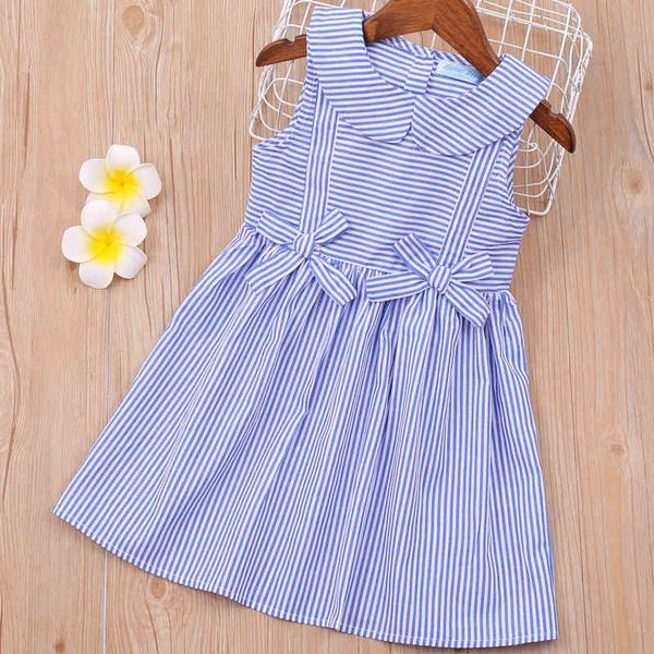 girl dress summer striped bow princess doll collar sleeveless kid clothes children 3-7y 210515, Red;yellow
girl dress summer striped bow princess doll collar sleeveless kid clothes children 3-7y 210515, Red;yellow