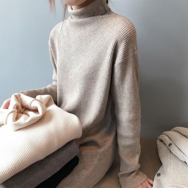casual dresses 2021 autumn winter women dress sweater fashion pullovers soild color long sleeve kintted high neck korean style female split, Black;gray
casual dresses 2021 autumn winter women dress sweater fashion pullovers soild color long sleeve kintted high neck korean style female split, Black;gray