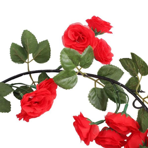 decorative flowers & wreaths 1.88m artificial rose vine wedding decoration real touch silk flower string home hanging garland party decor
decorative flowers & wreaths 1.88m artificial rose vine wedding decoration real touch silk flower string home hanging garland party decor