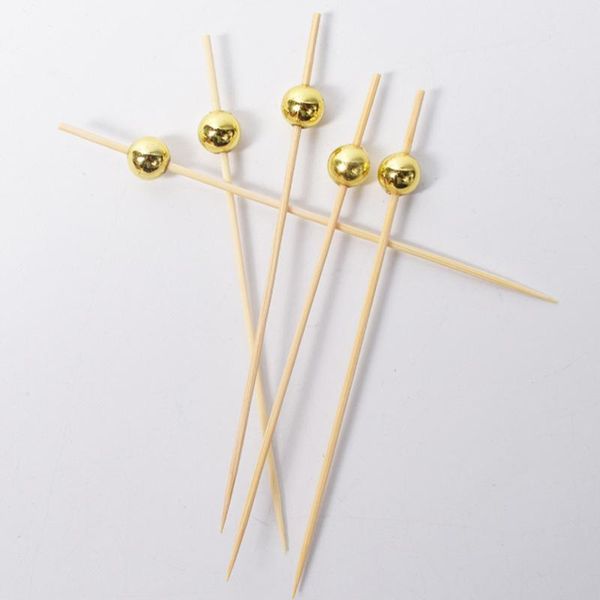 forks 100 pcs 12 cocktail picks creative round beads appetizer fruit toothpicks party supplies (golden)
forks 100 pcs 12 cocktail picks creative round beads appetizer fruit toothpicks party supplies (golden)