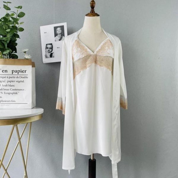 women's sleepwear wite rayon bride bridesmaid wedding robe women patchwork lace nightgown two-piece suit loose home dress bathrobe, Black;red
women's sleepwear wite rayon bride bridesmaid wedding robe women patchwork lace nightgown two-piece suit loose home dress bathrobe, Black;red
