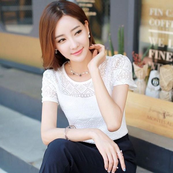 women lace blouse femme chiffon shirt summer white short sleeve blusa feminina hollow plus size women's blouses & shirts
women lace blouse femme chiffon shirt summer white short sleeve blusa feminina hollow plus size women's blouses & shirts
