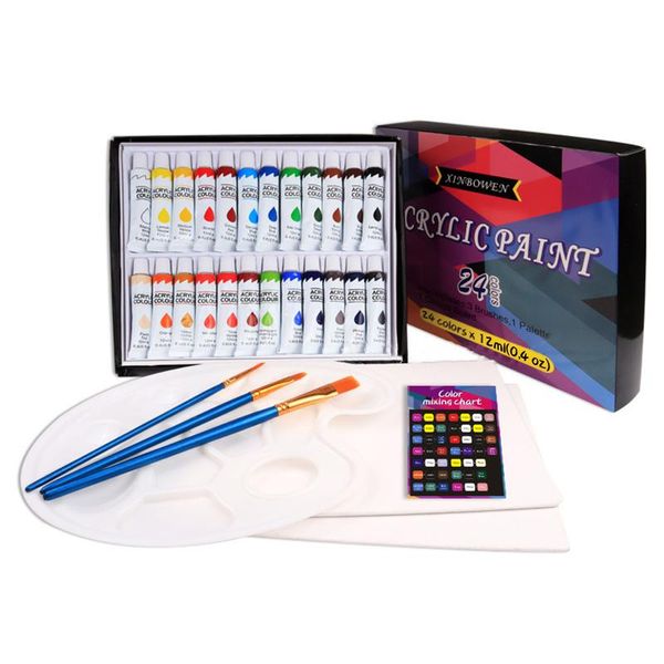 gift sets 30pcs art drawing set 24 vibrant colors acrylic paint with 3 brushes palette color mixing chart for kids/teens/adults
gift sets 30pcs art drawing set 24 vibrant colors acrylic paint with 3 brushes palette color mixing chart for kids/teens/adults