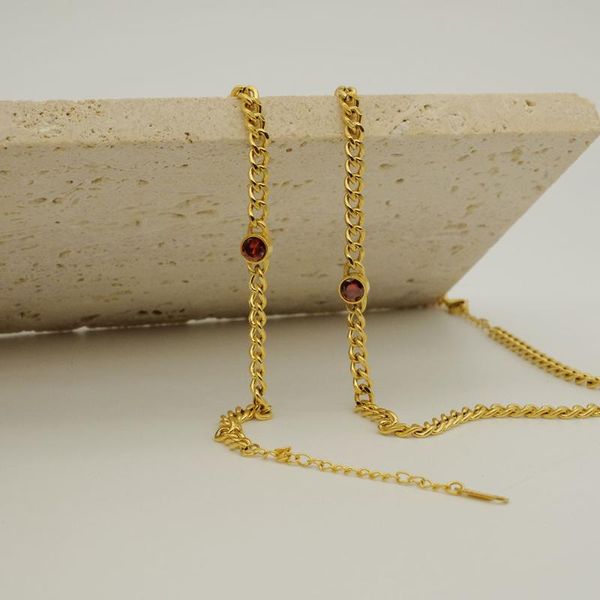 chains 7rings trendy style vintage fashion red diamond titanium necklace for women neck chain choker female luxury jewelry, Silver
chains 7rings trendy style vintage fashion red diamond titanium necklace for women neck chain choker female luxury jewelry, Silver