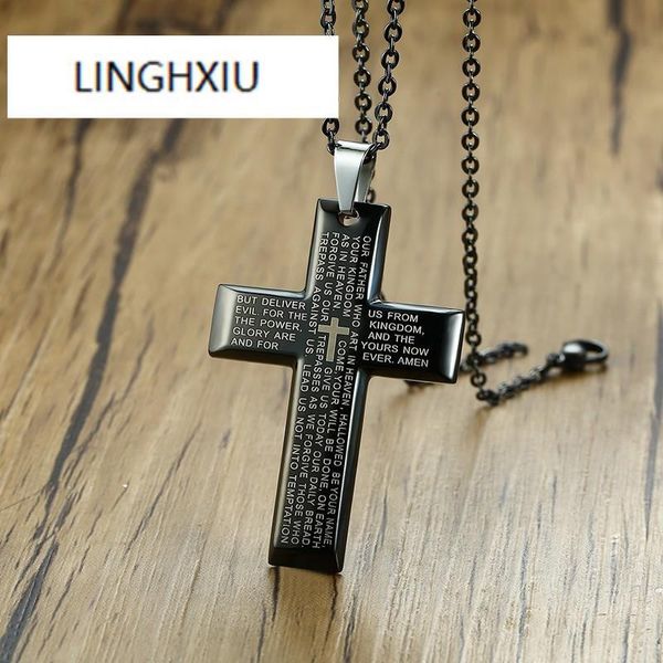 pendant necklaces crucifix necklace our father prayer men cross chain spanish medal religious medals christian jewelry, Silver
pendant necklaces crucifix necklace our father prayer men cross chain spanish medal religious medals christian jewelry, Silver
