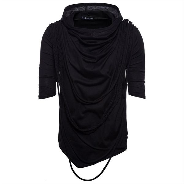 hip hop nightclub dj mens t shirt tassel irregular design punk rock streetwear gothic style hooded tee shirts clothes, White;black
hip hop nightclub dj mens t shirt tassel irregular design punk rock streetwear gothic style hooded tee shirts clothes, White;black