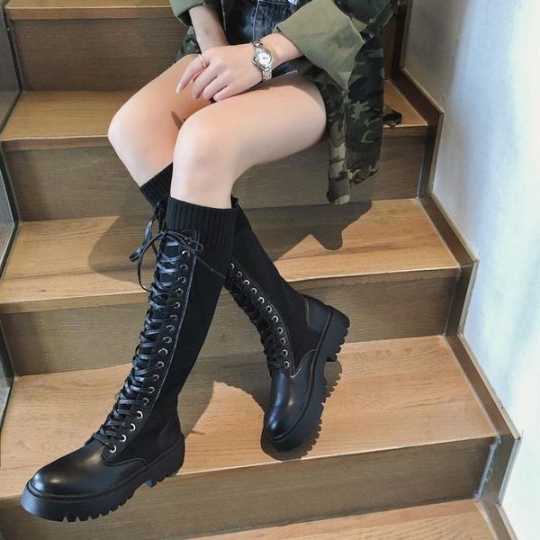 boots winter women knee high long split leather fashion lace-up snow non-slip black sock shoes woman 2021
boots winter women knee high long split leather fashion lace-up snow non-slip black sock shoes woman 2021