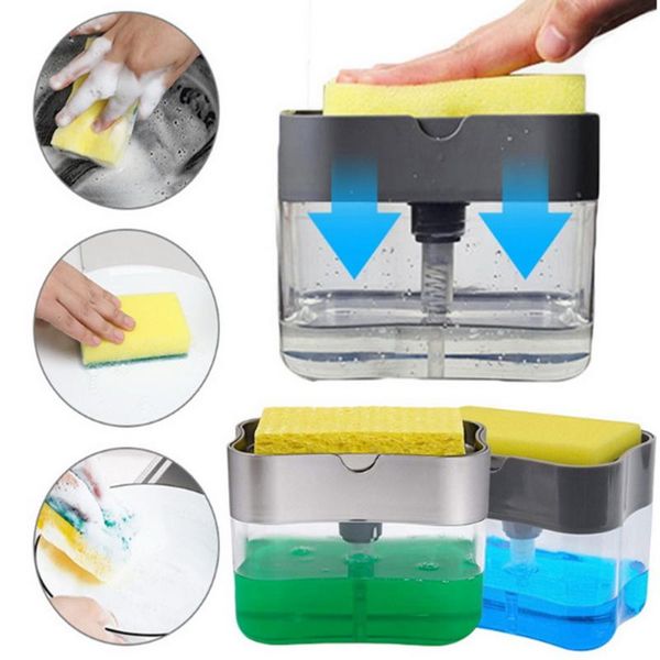 manual press soap organizer with sponge holder cleaning liquid dispenser container kitchen cleaner tool pump
manual press soap organizer with sponge holder cleaning liquid dispenser container kitchen cleaner tool pump