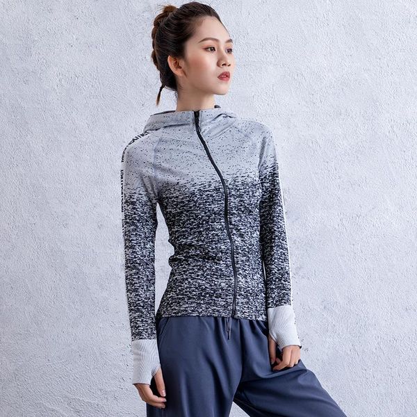 yoga outfit slim sports jacket women's tight-fitting color matching zipper hoodie running fitness long sleeves can be worn outside
yoga outfit slim sports jacket women's tight-fitting color matching zipper hoodie running fitness long sleeves can be worn outside