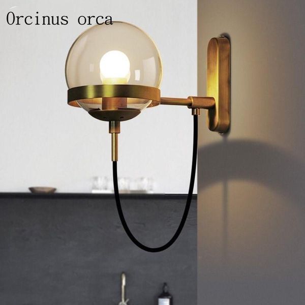 wall lamps american retro cognac glass ball lamp el living room bedroom bedside industrial wind creative copper
wall lamps american retro cognac glass ball lamp el living room bedroom bedside industrial wind creative copper