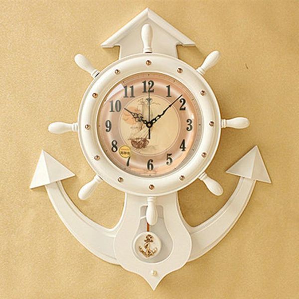 wall clocks european rudder clock creativity of modern living room office mediterranean silent solid wood
wall clocks european rudder clock creativity of modern living room office mediterranean silent solid wood