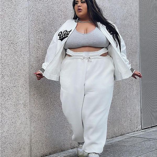women's two piece pants hhdmv 2021 autumn young high-end plus size casual nature full sleeve cloth long pencil slim women 2 set, White
women's two piece pants hhdmv 2021 autumn young high-end plus size casual nature full sleeve cloth long pencil slim women 2 set, White