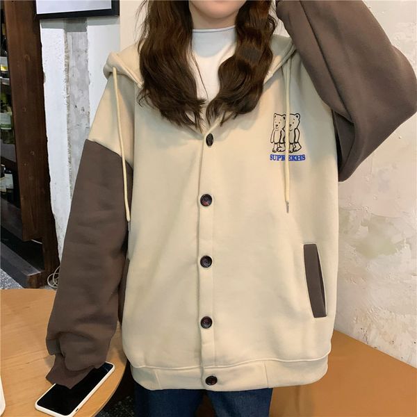 women's hoodies & sweatshirts 2021 women's preppy style - encounter loose large, Black
women's hoodies & sweatshirts 2021 women's preppy style - encounter loose large, Black