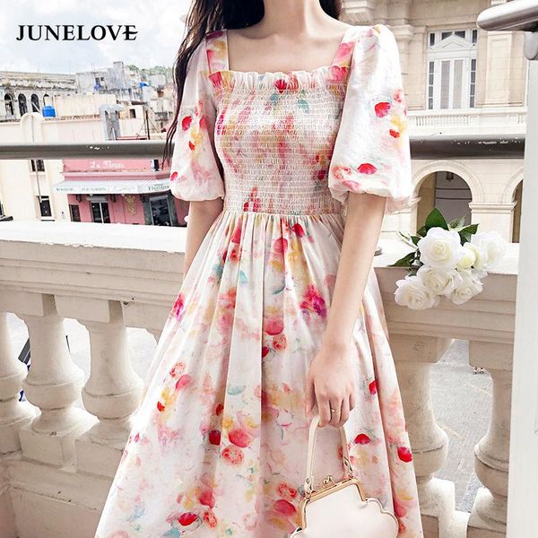 women summer puff sleeve midi dress vintage print floral female party casual holiday lady sweet boho vestidos dresses, Black;gray
women summer puff sleeve midi dress vintage print floral female party casual holiday lady sweet boho vestidos dresses, Black;gray