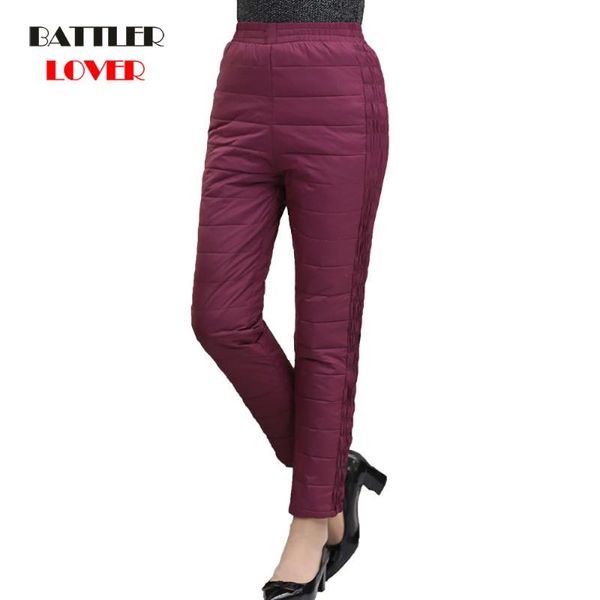 women's pants & capris 2021 winter warm duck down women outwear with elastic waist cold snow girls thicken trousers femme pant, Black;white
women's pants & capris 2021 winter warm duck down women outwear with elastic waist cold snow girls thicken trousers femme pant, Black;white