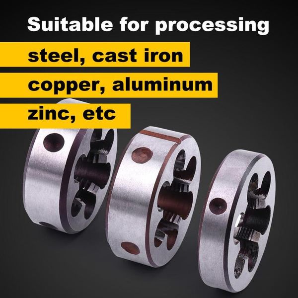 hand tools alloy tool steel 1 pc round die hss high speed metric thread from m22*1 m22*1.5 m22*2 for mold machining
hand tools alloy tool steel 1 pc round die hss high speed metric thread from m22*1 m22*1.5 m22*2 for mold machining