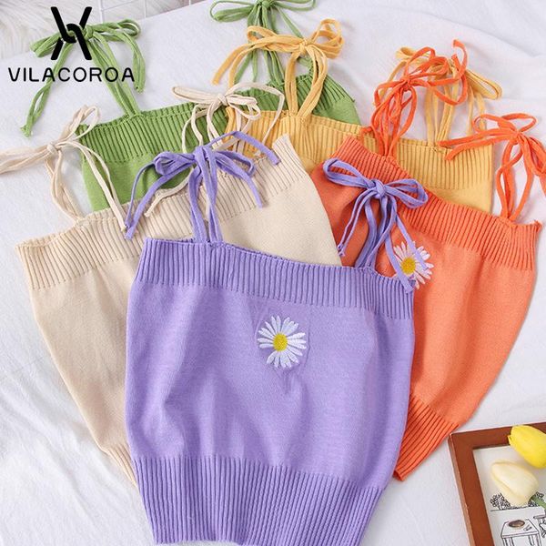 women's tanks & camis summer tank women harajuku sweet daisy embroidery camisole sleeveless lace up bow crop vest female, White
women's tanks & camis summer tank women harajuku sweet daisy embroidery camisole sleeveless lace up bow crop vest female, White